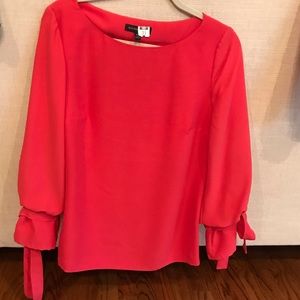 Beautiful coral red Banana Republic blouse